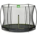 Produktbild: EXIT Silhouette Trampolin ø305cm, mit Sicherheitsnetz, Bodentrampolin, Rund, für Kinder, Schwarz - Schwarz