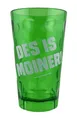 Produktbild: DES IS MOINER! Dubbebecher 0,5 Liter aus Plastik (Grün) - Pfalz Dubbeglas aus Kunststoff (Polycarbonat) für Pfälzer Schorle (Rieslingschorle) und andere Getränke