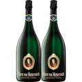 Produktbild: Fürst von Metternich Riesling Sekt Trocken (2x1,5 l) Magnumflaschen - Deutschlands beliebtester Premiumsekt, Rheingau & Pfalz