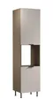 Produktbild: ROYAL24_MARKT Backofenumbauschrank - Sorento Küchen Backofenumbauschrank 60 cm – Beige / Dunkle Eiche (Packung, 1-St., Serie Sorento – D60PWN L/L) Perfekte Integration – Edles Material – Zeitlos – Elegant