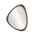 Produktbild: invicta INTERIOR Massiver Wandspiegel Organic - 51x65cm - Rahmen im Walnussholz-Design, horizontal & vertikal aufhängbar