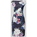 Produktbild: Swing Cocktailkleid mit floralem Muster in Marine, Größe 46
