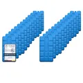 Produktbild: VonBueren 2-24 Kühlakkus für Kühltasche 12h Lange Kühlung | ca. 200 g je Kühlakku | ca. 8,1 x 15,2 x 2,2 cm | auch für Kühlbox (24)