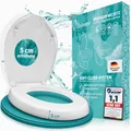 Produktbild: BELAVENA® WC Sitzerhöhung 5cm inkl. Absenkautomatik für bequemes Sitzen & Aufstehen | Erhöhter Toilettensitz aus Duroplast bis 200 kg belastbar | Toilettensitzerhöhung - Raised Toilet Seat