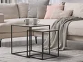 Produktbild: Couchtisch 2 teilig, ausgefallene Beistelltische für Sofas, Wohnzimmertisch