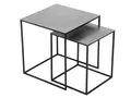 Produktbild: Mirrors & More Beistelltisch 2er Set Shania 82740189 Metall Silber