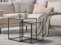 Produktbild: Couchtisch 2 teilig, ausgefallene Beistelltische für Sofas, Wohnzimmertisch