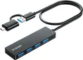 Produktbild: USB HUB BYEASY USB C Hub zu USB 3.0 HUB mit 4 Port und 2 ft Kabel Ultra Dünn