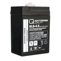 Produktbild: Q-Batteries 6LS-4.5 6V 4,5Ah Blei-Vlies Akku / AGM VRLA