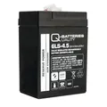Produktbild: Q-Batteries 6LS-4.5 | 6V 4,5Ah Blei-Vlies Akku / AGM VRLA
