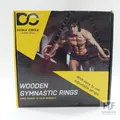 Produktbild: Double Circle Holz Turnringe mit verstellbaren Straps und Übungs Video Anleitung