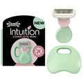 Produktbild: WILKINSON SWORD Intuition Complete Mini-Damenrasierer mit Reiseetui, für schwer erreichbare Zonen wie Bikinizone, Achseln, Knie & Knöchel, mit Skin Protect Gel für eine samtweiche Rasur