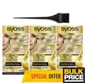 Produktbild: Syoss Oleo Intense 9-10 Bright Blond Hair Color Warm Rich Tone Intense 3er Pack