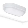 Produktbild: Oktaplex LED Kellerlampe Base 9W 800lm IP65 Neutralweiß 4000K Ovalleuchte Weiß