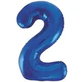 Produktbild: Folienballon Zahl 2 blau