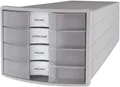 Produktbild: HAN 1012-63 Schubladenbox IMPULS - A4/C4, 4 geschlossene Schubladen, lichtgrau/t
