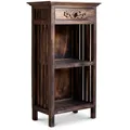 Produktbild: livasia Standregal Teakholz – 40x25x90cm – vielseitiges Bücherregal aus Bali, für Küche, Arbeitszimmer, Wohnzimmer – Nachhaltig recyceltes Holz, hochwertige Qualität, handgefertigt (Braun)