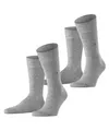 Produktbild: Burlington Herren Socken Everyday Multipack M So Baumwolle einfarbig 2 Paar, Grau Light Grey 3400, 40-46