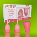 Produktbild: Enna Cycle EASY Menstruationskörbchen L + Sterilisator Transportbox, hygienisch