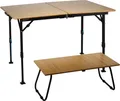 Produktbild: Defa Flex 3-in-1 Bambus Esstisch Campingtisch 155x78cm 1797861