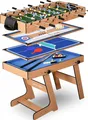 Produktbild: 4-in-1 Tischtennistisch Billard Bowling Stabile Konstruktion Zusammenklappbar