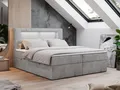 Produktbild: MKS MÖBEL Boxspringbett GOLD5 (Set, Packung, 7 Härtezonen, T30-Schaum, LED, Polsterbett, Topper T25/Visco), Boxspringbett mit Kopfteil, Doppelbett mit Bettkästen