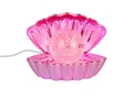 Produktbild: Reality Leuchten USB-Tischleuchte Muschel-Lampe RGB & Glitzerkugel, H 14cm, ausgefallene klein-e Tischlampe, Deko-Leuchte mit Batterie-Betrieb