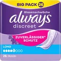 Produktbild: always Inkontinenzeinlagen discreet Long, für Damen, 5 Tropfen, 26 Stück