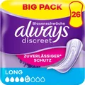 Produktbild: Always Discreet Inkontinenzeinlagen Long 26 Stück Rundumschutz diskret