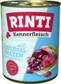 Produktbild: Rinti Kennerfleisch Hundenassfutter Adult 800 g Geflügelherzen bei Kartonabnahme