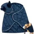 Produktbild: Hoofly Hobby Horse Zubehör Set – Decke & Fliegenhaube in Blau für Hobby Horses ] – Hochwertige Ausstattung im Set - Ideal für Spiel & Training
