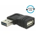 Produktbild: DELOCK Adapter EASY USB 2.0-A St > A Bu gewinkelt links/rech
