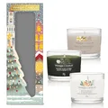Produktbild: Yankee Candle Christmas Scented Candles Gift Set | 3 Scented Mini Filled Votive Signature Candles | Soy Blend Wax Mix | Perfect Christmas Gifts for Women | Passport to the Holidays Collection