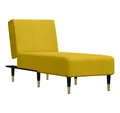 Produktbild: vidaXL Chaiselongue Chaiselongue Gelb Samt, 1 Teile