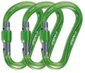 Produktbild: CAMP 3x HMS Sicherungskarabiner Atom Lock Verde