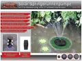 Produktbild: Mauk Solar Springbrunnen Wasserfontaine Teichpumpe Wasserspiel Garten (B-Ware)