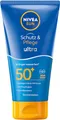 Produktbild: NIVEA SUN Sonnencreme mit LSF 50+, 3x wasserfester sofortiger Sonnenschutz vor UVA/UVB-Strahlen, 48 Std. Feuchtigkeit mit Vitamin E, Schutz & Pflege Ultra Lotion (150 ml)