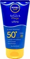 Produktbild: 1x NIVEA SUN Schutz & Pflege Ultra Sonnencreme / Sonnenlotion 50+ LSF, 1x 150ml
