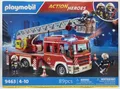 Produktbild: PLAYMOBIL 9463 Feuerwehr Leiterfahrzeug Licht Sound RC fähig Drehleiter Neu OVP