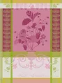 Produktbild: Garnier Thiebaut Geschirrtuch Geschirrtuch Fraisier Rose 56x77 cm, (1-tlg., 1 x Geschirrtuch), jacquard-gewebt