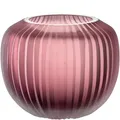 Produktbild: LEONARDO HOME Bellagio Kugelvase - Farbige Vase aus hochwertigem Glas mit Relief außen - Handarbeit - Höhe 10 cm, Durchmesser 11 cm - Berry, 036445