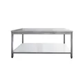 Produktbild: Gastro  Arbeitstisch Tisch Edelstahl m. Grundboden 200 x 70 x 85 cm NEU