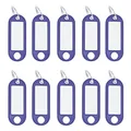 Produktbild: Wedo 262101803 Schlüsselanhänger Kunststoff (mit Ring, auswechselbare Etiketten) 10 Stück, blau