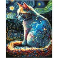 Produktbild: Diamond Dotz Diamond Painting Katze bei Nacht (54208836)