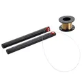 Produktbild: MMOBIEL Molybdenum Schneidedraht Wire Draht Gold 0,08 mm 100m / 329ft geeignet für Entfernen von LCD Front Glas inkl. Handgriffe