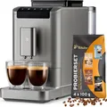 Produktbild: Tchibo Kaffeevollautomat Esperto2 Caffè 2.0 für Caffè Crema und Espresso, Titanium Silver