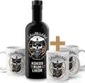 Produktbild: Schietbüddel Kokos Rum Likör 0.7 l + Becher mit Aufdruck weiß (0.7l + 3 Becher)
