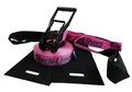Produktbild: 4 Teiliges Slackline-Set neon PINK - 50mm breit, 25m lang - mit Langhebelratsche - Slack-Liners - Made in Germany
