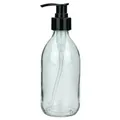 Produktbild: Seifenspender 250 ml aus Glas klar Lotionsspender Pumpspender für Shampoo Creme