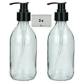 Produktbild: 2  Seifenspender 250ml aus Glas klar Lotionsspender Pumpspender lenensmittelecht